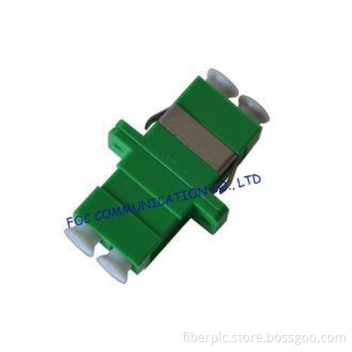 LC / APC Duplex Fiber Optic Adapter Low Insertion Loss For